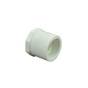 1 Inch x 3/4 Inch  PVC Reducer Bushing Flush Style  (Spigot x Female Pipe Thread)