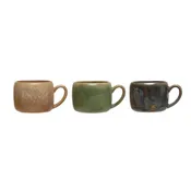 14 oz. Stoneware Mug, 3 Colors (Each One Will Vary)