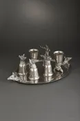1960’s Gucci Silver Tray With Cups — Daniels Antiques