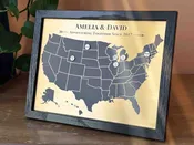 21st Year Map with Custom Memory Markers