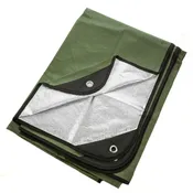 ARCTURUS OUTDOOR SURVIVAL BLANKET With Grommets 5X7 -Olive Green (CLEARANCE)