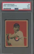 1949 BOWMAN #6 PHIL CAVARRETTA - Chicago  Baseball PSA 5.5 EX+