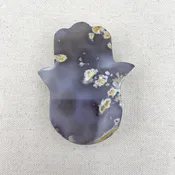 153g Agate Druzy Hamsa