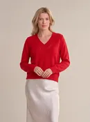 525 Virginia V Neck Pointelle Sweater