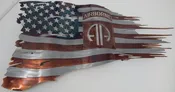24" x 14" 82nd Airborne Patina Flag