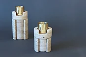 Collection Particuliere - Pair of Lutetia tealight holders — Morlen Sinoway Atelier
