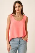 Airflow Scoop Neck Tank Blouse