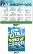 2027 Calendar Card: Be Still