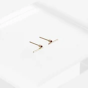 Livi Small Studs with Rubies