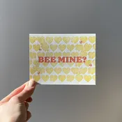 Bee Mine Letterpress Card — The Happy Envelope
