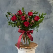 Half Dozen Roses Arrangement