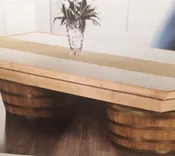 Coffee Wine Barrel Table Rental T120