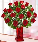 18 Premium Long Stem Roses — Minervas Flowers