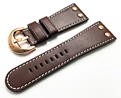 TW Steel 30mm brown leather strap for Goliath TW-84