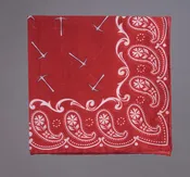Bandana Print Pocketsquare, Red