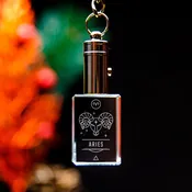 2D Memory Crystal™ - Keychain - Zodiac - Aries