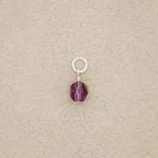 6mm Amethyst Bead (Sterling Silver)