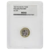 1964 Roosevelt Dime MS68 PCC