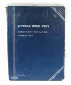 1909-1940 Lincoln Wheat Cent Collection in Whitman Folder 85 Coins AU773
