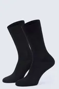 2-Pack Black Cotton Crew Socks