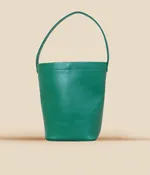 The Chelsea Mini -Emerald Leather Bucket Bag