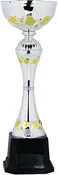 10 3/4″ Silver/Gold Completed Metal Cup Trophy on Plastic Base