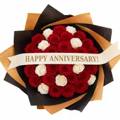 40 Red Rose Hand-held Bouquet