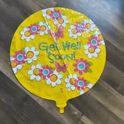 #117 XL Yellow Daisy Get Well Soon Balloon — Sweet Pea Designs