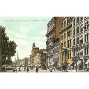 CT-06 Main Street, Hartford - Vintage Image, Postcard