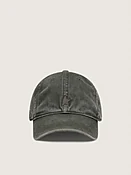 Baseballcap in dunklem Olivgrün mit Ton in Ton gehaltenem Stickstern