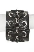Chain & Leather Cuff