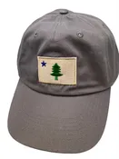 1909 Maine Flag Charcoal Ball Cap