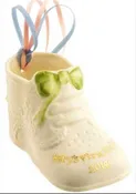 Belleek Ornament - Babys First Christmas - 2014