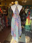 A Line maxi Sun Dress Blue