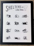 Mtn Grl Studio | Shelters of the Long Trail Poster