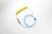 Ducky Cotton Candy Premicord Custom USB Cable w/ Coil