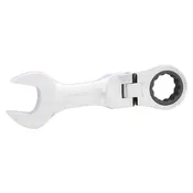 10MM QUAD DRIVE METRIC FLEX-HEAD STUBBY GEAR DRIVE WRENCH