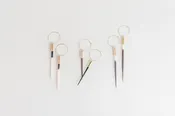 Beth Dutton Quill Hoops: Short  Predominantly Black