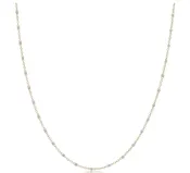 15" Choker Simplicity Chain Gold - 2mm Pearl