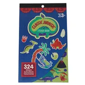 Classic Jurassic Craft Sticker Book Assortment, 324-Piece