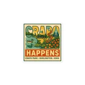 Crapo Happens Vinyl Sticker