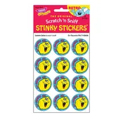 Ex-Squeeze Me! - Lemon-Scented Retro Scratch 'n Sniff Stinky Stickers, 24 Stickers