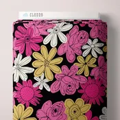 Cloud9 Fabrics - Summer Sun by Vera - Floral Explosion (Black)