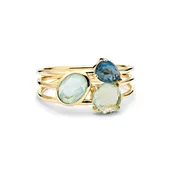 3-Stone Triple Band Ring