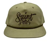 Captuer Headwear St. Peter's Cursive Logo Embroidered Hat Sage/Olive Rope