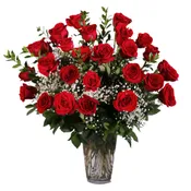 2 DZ RED ROSES
