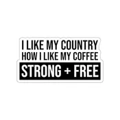Coffee Kiss-Cut Stickers (4 sizes)