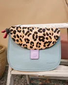 Alice Reversible Flap Crossbody Bag- Cheetah