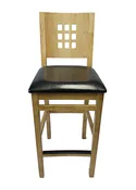 9 Hole Contemporary Style Barstool WD049B