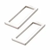 Rectangle Ring Flat 1-1/2in Nickel Set of Two # HAR15RRNTWO
